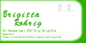 brigitta rohrig business card